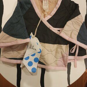 Tia Cibani Infant Silk & Wool Quilted Wrap Jacket - Size 6M